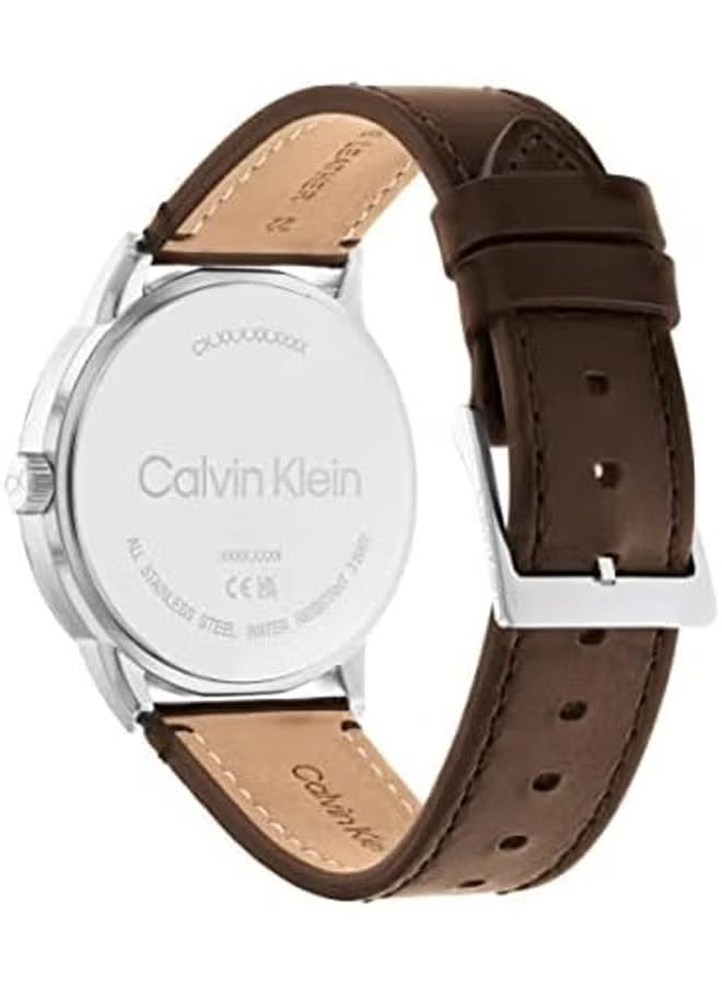 Leather Chronograph Watch 25200216