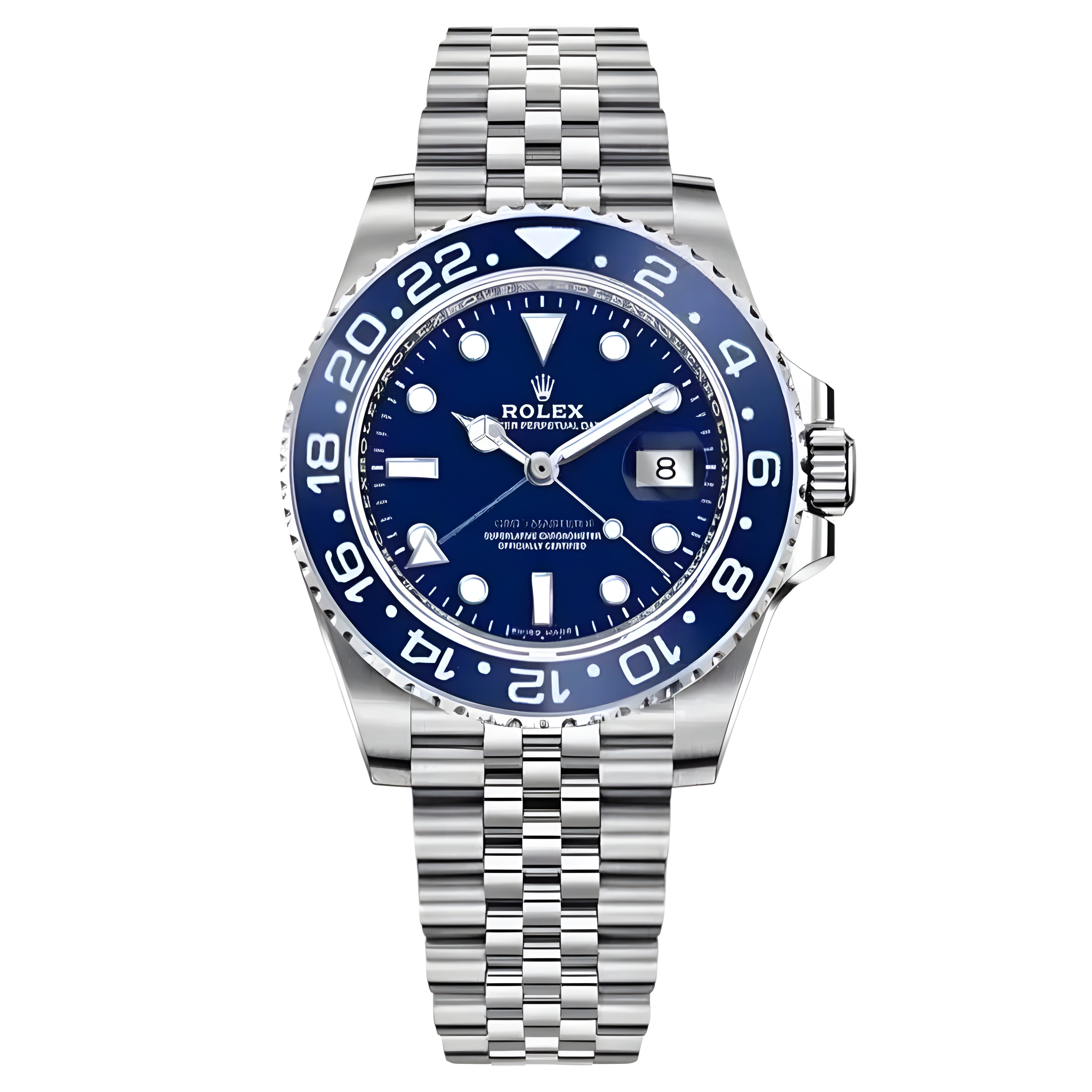 Rolex GMT Master day blue watch