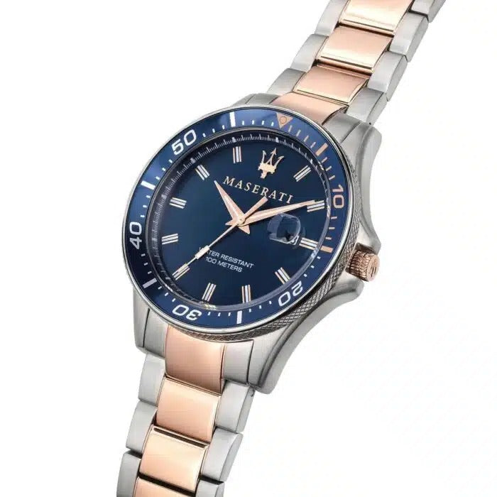 Men's Analog Stainless Steel Clasp Round Wrist Watch R8853140003