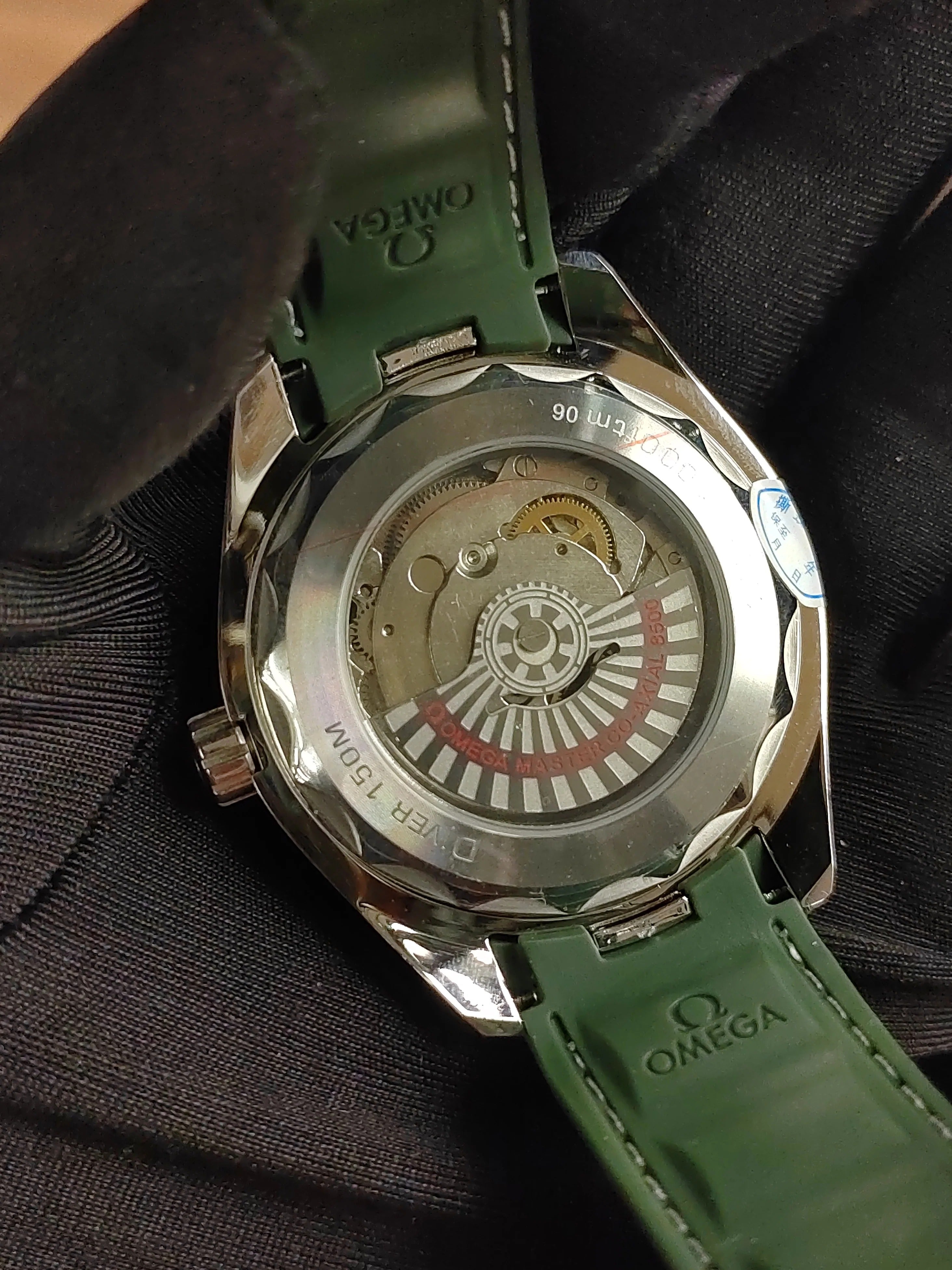 Omega Sea Master Rapper green men's watch