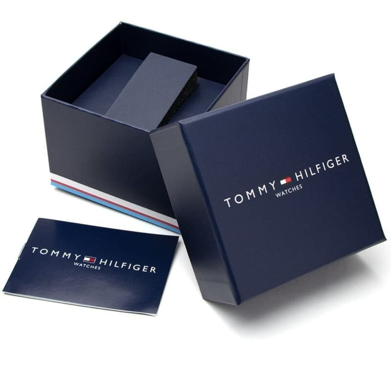Tommy Hilfiger original Men's silver balloon watch with Green balloon dial Model 1792088