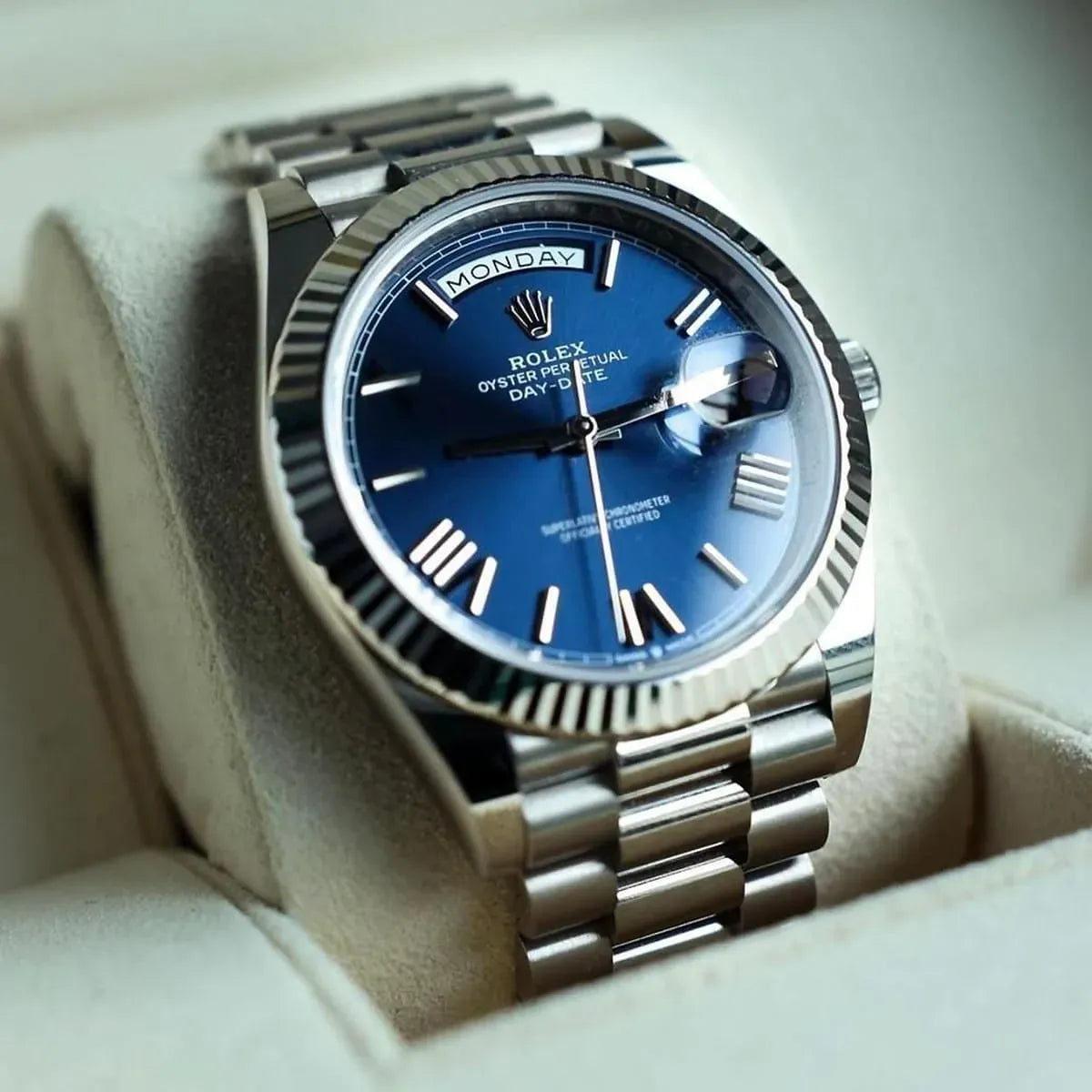 Rolex Day-Date Men's Watch in Blue