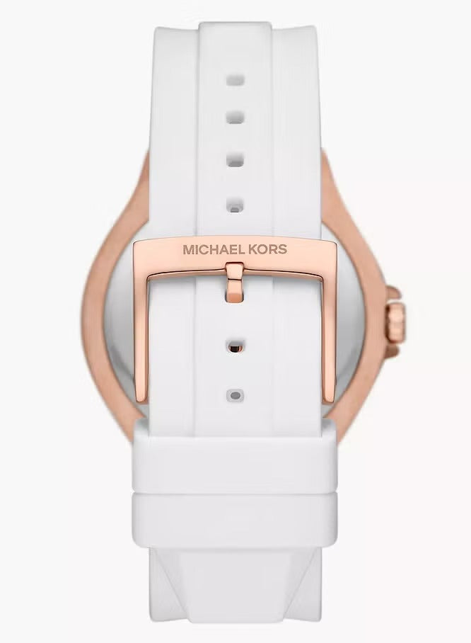 Women's Women's Lennox Stainless Steel Quartz Watch With Silicone Strap 24 Model MK7248 White