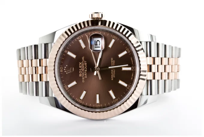 Rolex date just chocolate watch
