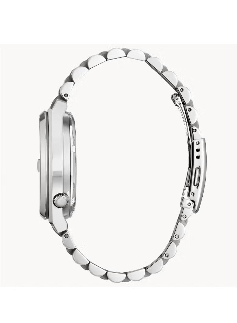 Citizen Stainless Steel Mens Automatic Gents Analog Watch - Tsuyosa Collection - Nj0150