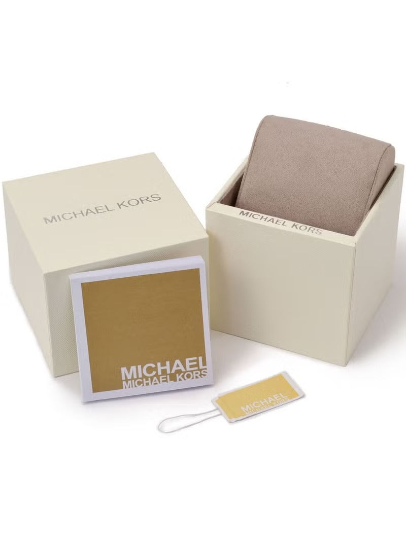 Women's Women's Lennox Stainless Steel Quartz Watch With Silicone Strap 24 Model MK7248 White