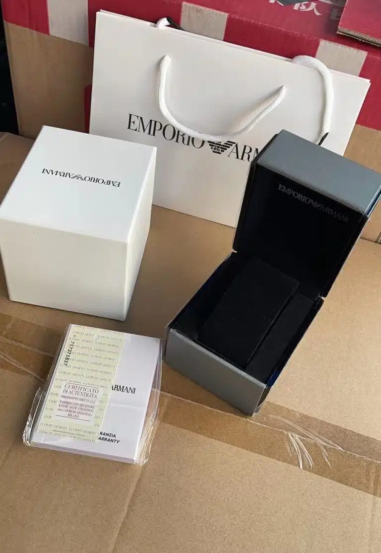 Men's Aviator Water Resistance Leather Chronograph Watch AR11334