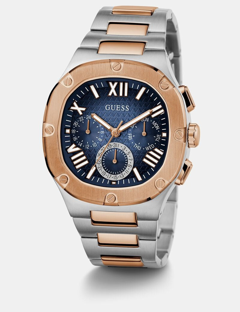 Original Guess analog quartz watch size 43 stainless steel model GW0572G4