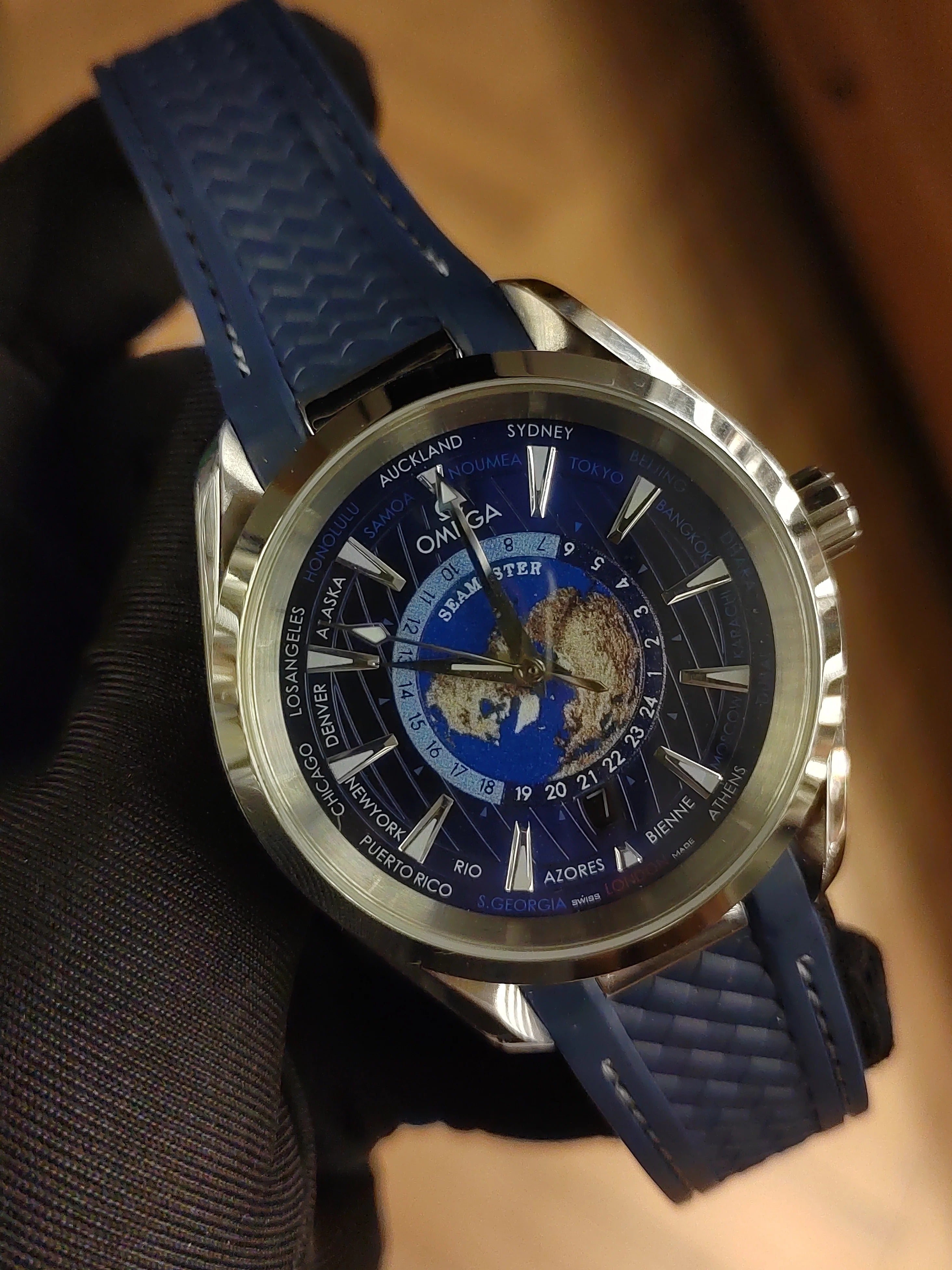 Omega Sea Master Rapper Blue Men's watch
