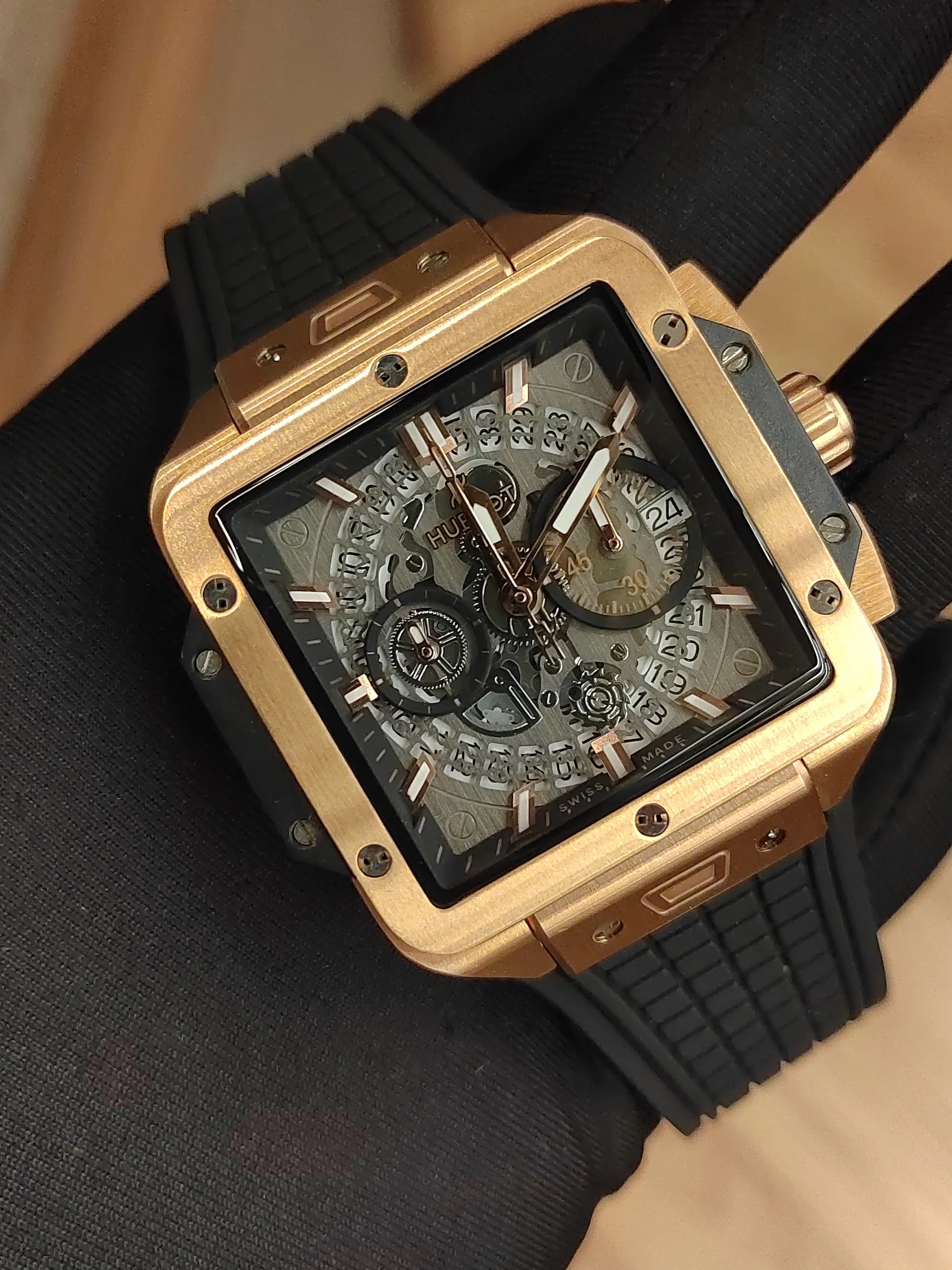 Hublot Square Bang Unico King Gold watch, 42mm