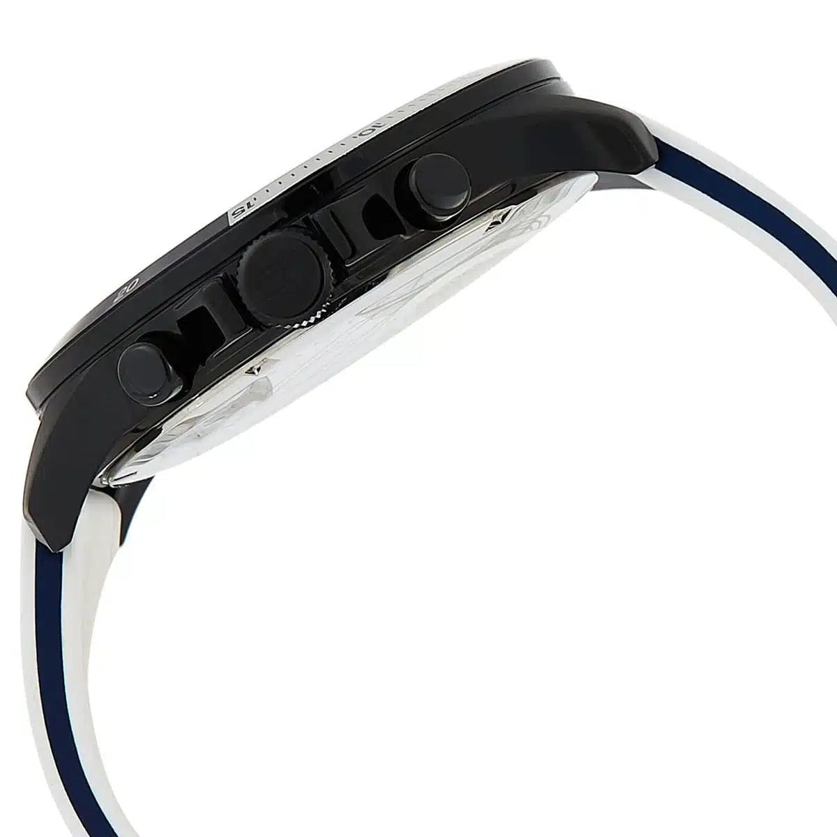 Original Tommy Hilfiger Men's Watch with Rubber Strap - Quartz Movement - Size 45 - White Balloon