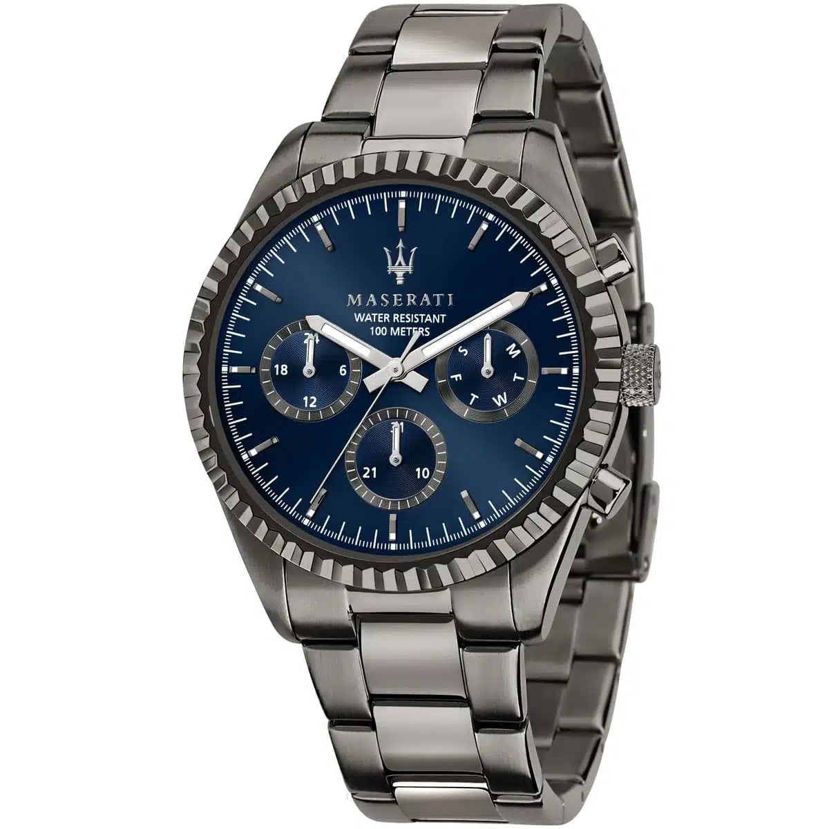 Men's Analog Stainless Steel Clasp Round Wrist Watch R8853100019