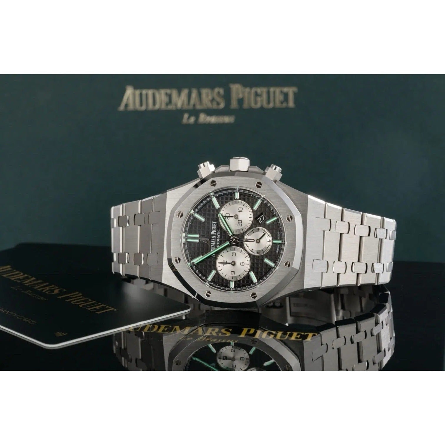 Audemars Piguet Royal Oak black enamel men's watch
