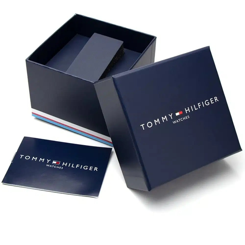 Original Men's watch from Tommy Hilfiger black balloon and silicone bracelet model 1791724