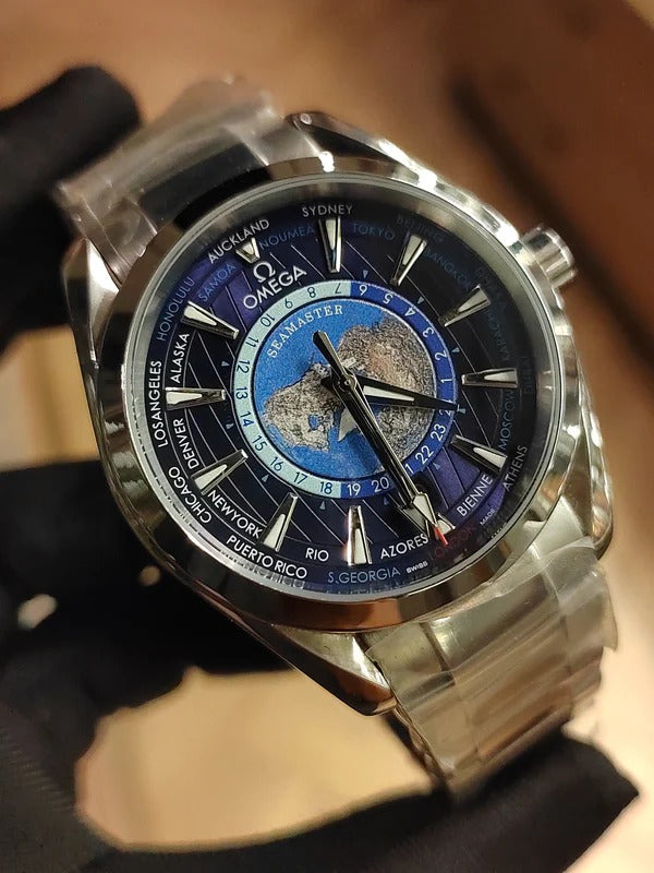 Men's Omega Master Blue Dial watch
