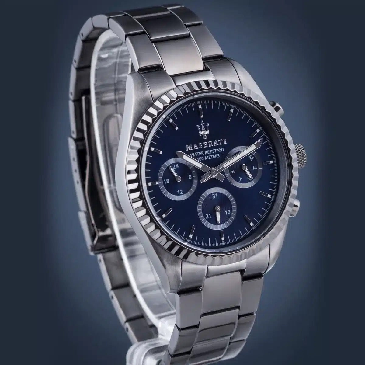 Men's Analog Stainless Steel Clasp Round Wrist Watch R8853100019