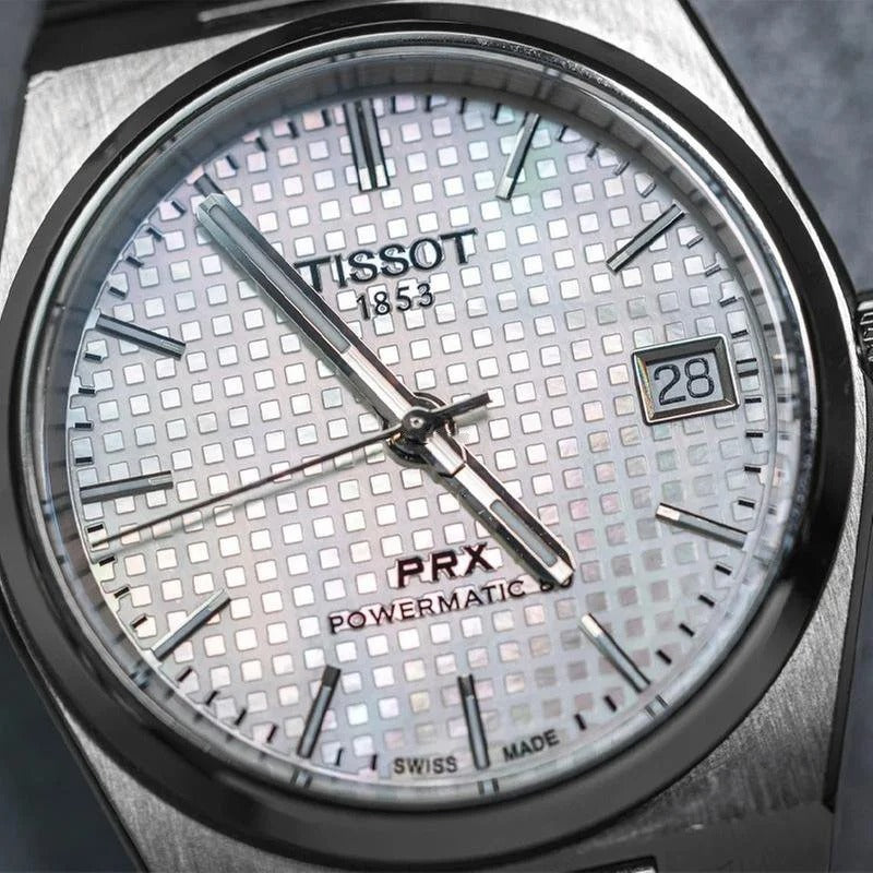 Tissot BRX men's watch white dial