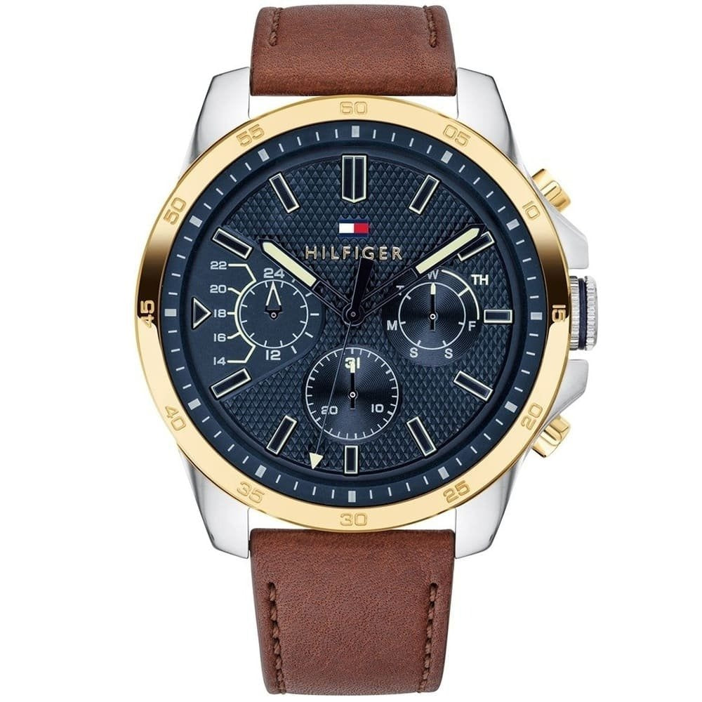 Tommy Hilfiger chronograph watch with leather bracelet model 1791561 for men