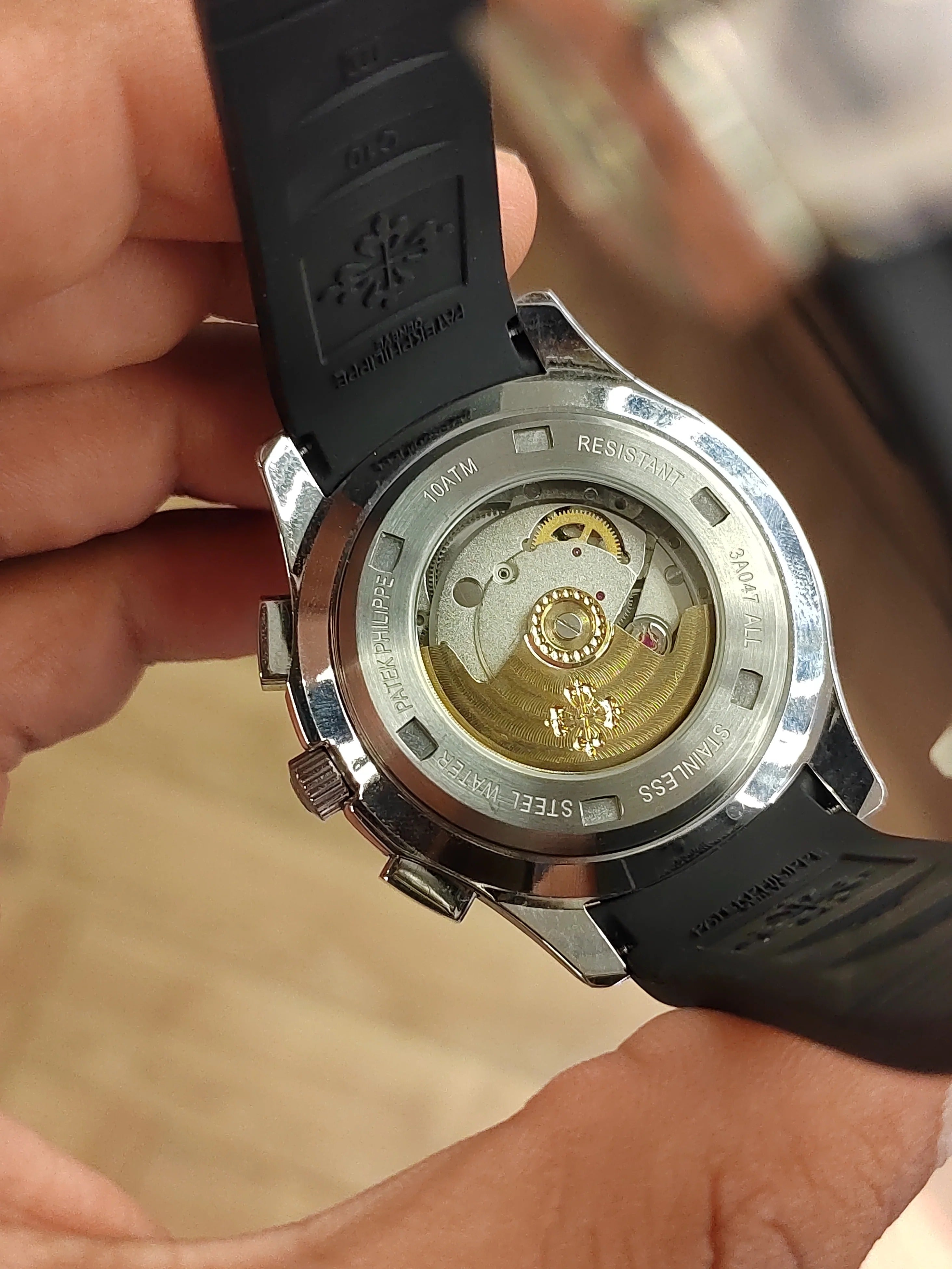 Patek Philippe watch with black