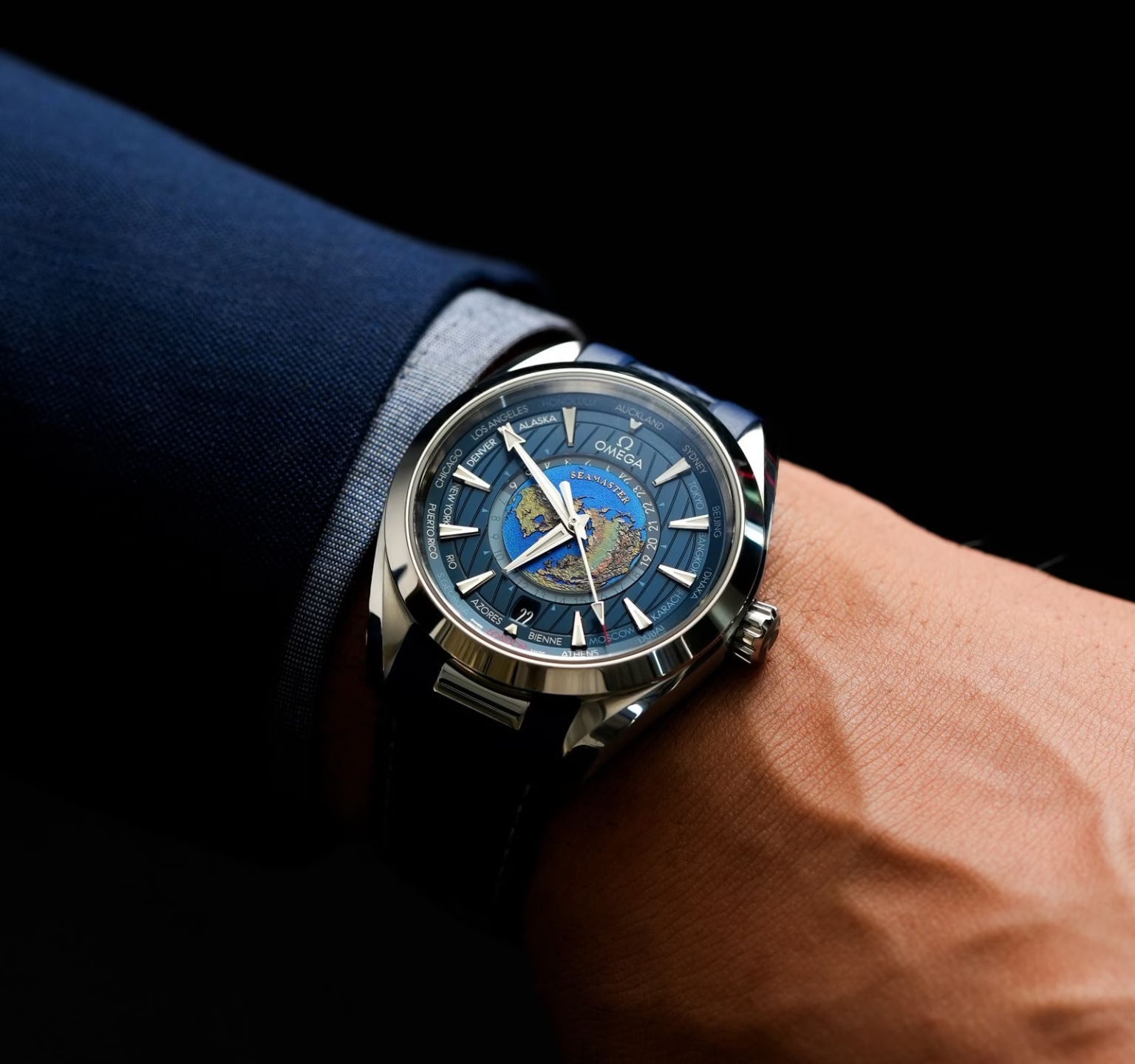 Omega Sea Master Rapper Blue Men's watch
