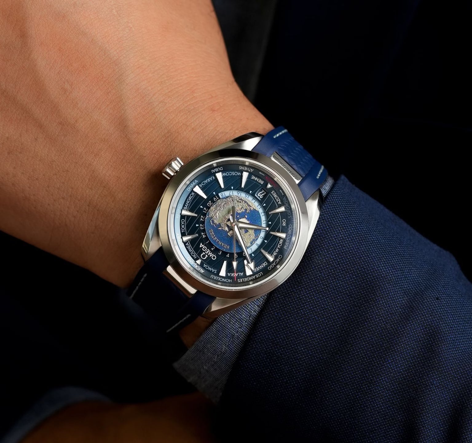 Omega Sea Master Rapper Blue Men's watch