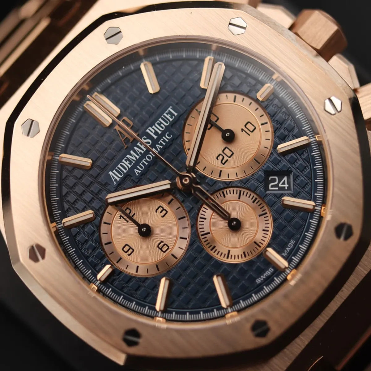 Men's Audemars Piguet Royal Oak gold dial Blue Watch