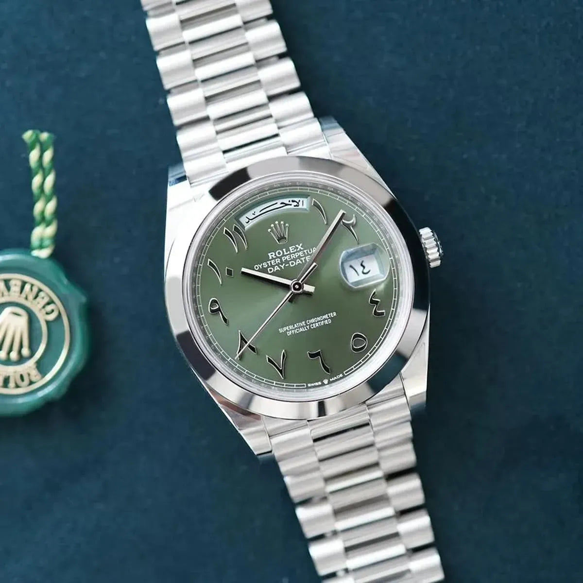 Rolex Arabic Numerals Watch Day Date For Men 228206