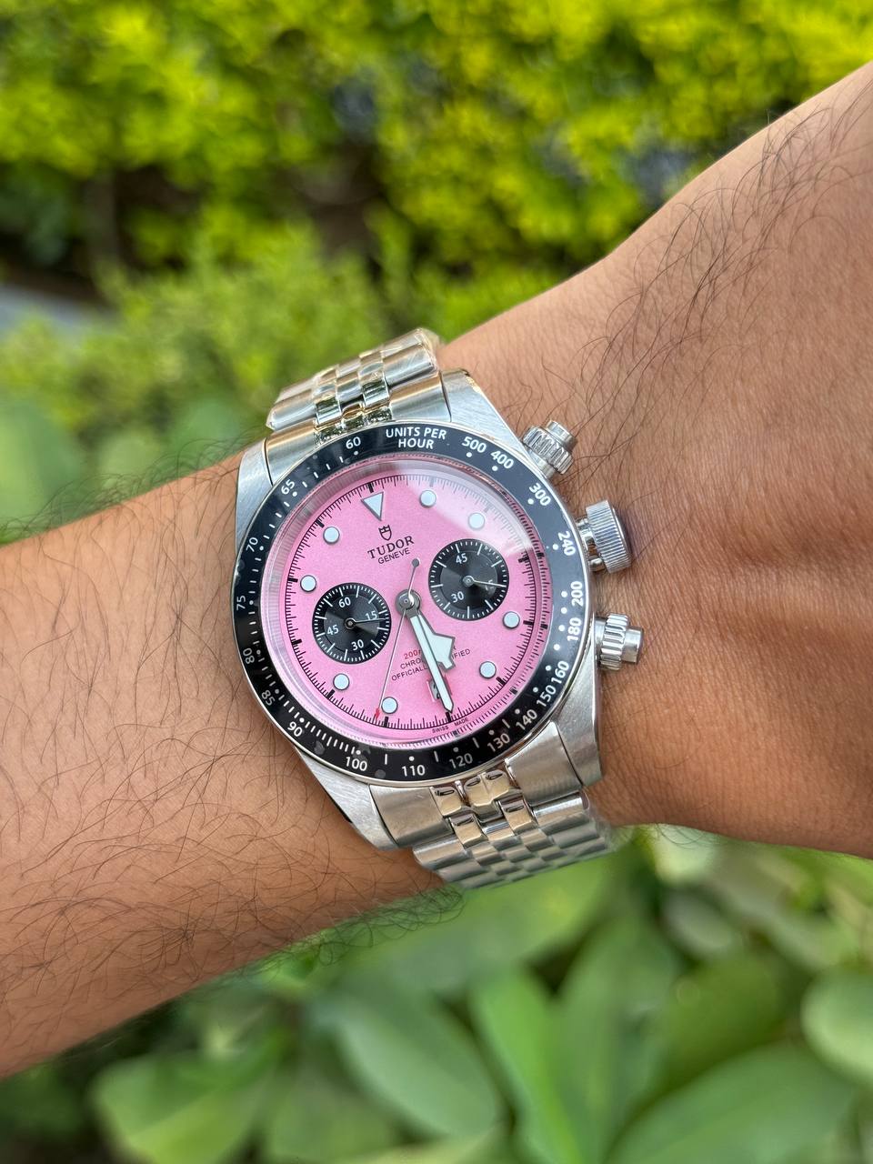 Black Bay Chrono Limited Edition Pink Dial 41mm Mens Watch M79360N-0019