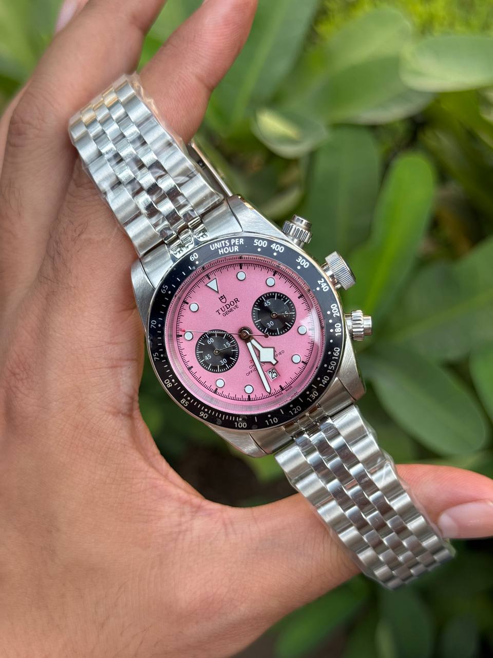 Black Bay Chrono Limited Edition Pink Dial 41mm Mens Watch M79360N-0019
